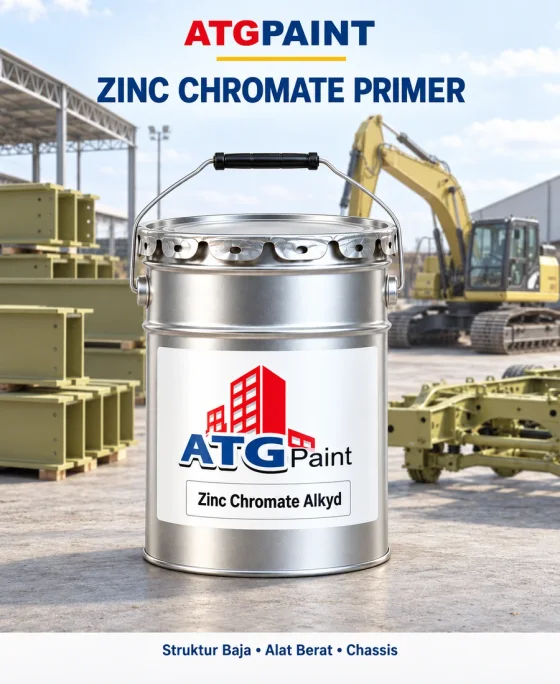 Visualisasi kemasan Cat Zinc Chromate Primer