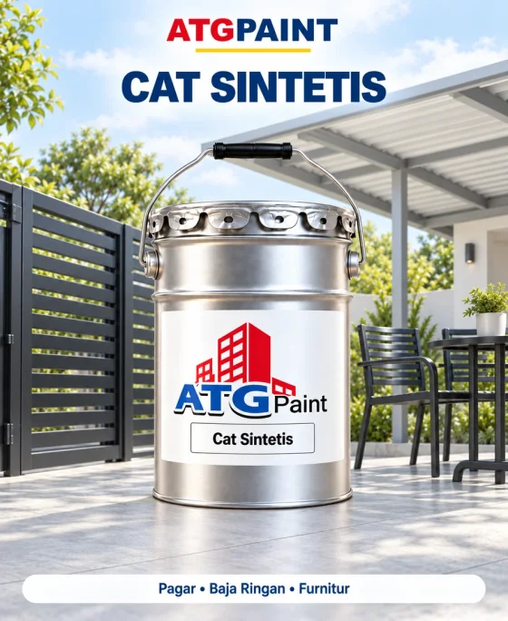 Visualisasi kemasan Cat Sintetis